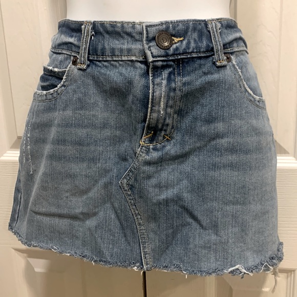 Aeropostale Denim - Aeropostale Short Distressed Denim Skirt